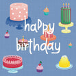 Happy Birthday Various Cakes Card