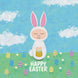 Rabbit Kid Easter Card
