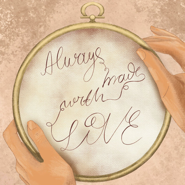 With Love Cross Stitch Card