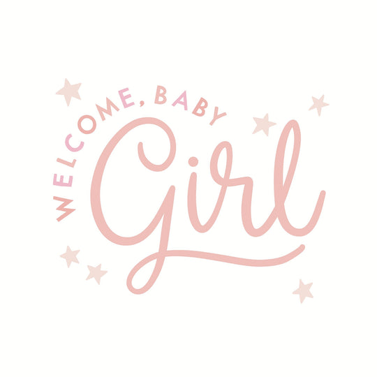 Welcome Baby Girl Card