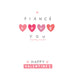 Fiance Love You Little Hearts Valentine's Day Card