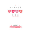 Fiance Love You Little Hearts Valentine's Day Card Season_Valentine's Day Seo_For Fiance