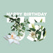 Simple Floral Happy 35th Birthday