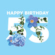Simple Floral Happy 55th Birthday