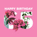 Simple Floral Happy 65th Birthday