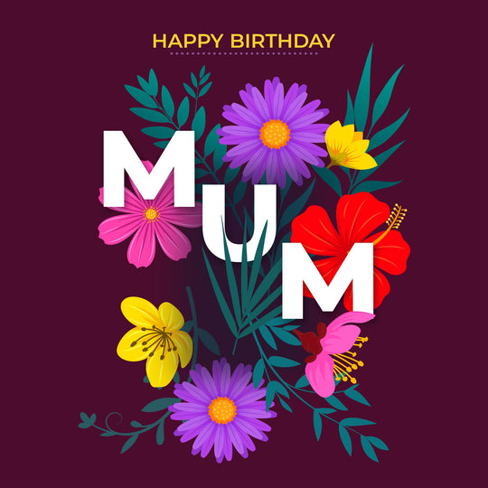 Floral Mum Birthday Card