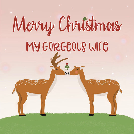 Merry Christmas Wife Card