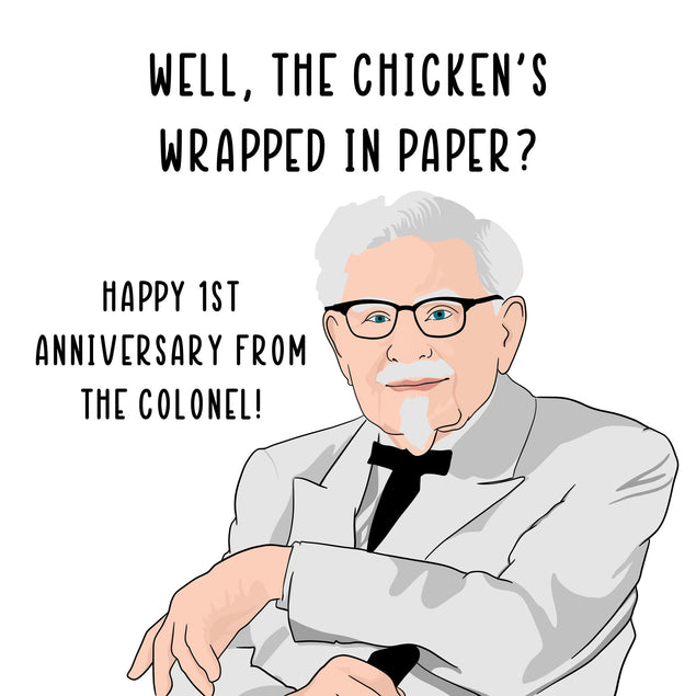 Happy 1st Anniversary Card