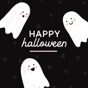 Cute Ghosts Halloween Card