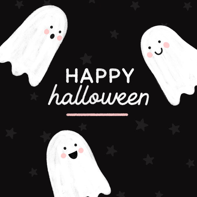 Cute Ghosts Halloween Card