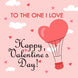 Balloon To The One I Love Valentine's Card