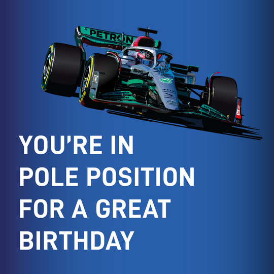 Formula 1 George Russell Birthday Card