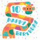 Happy 10th Birthday Giraffe Card