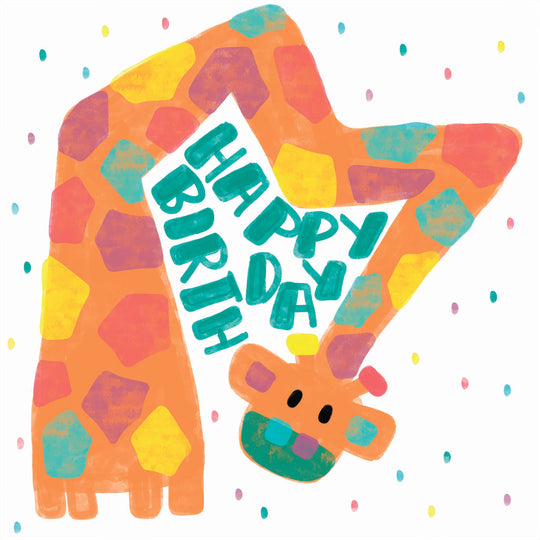 Happy Birthday Giraffe Card