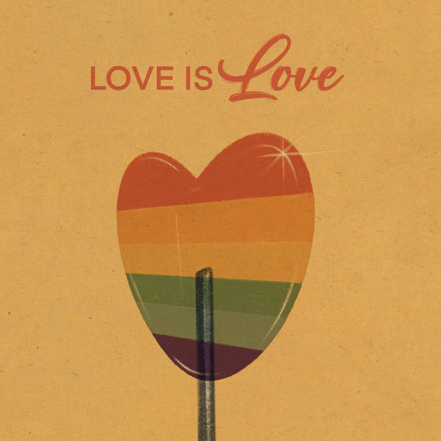 Love Is Love Lollipop Card