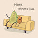Happy Father's Day Avocado Card