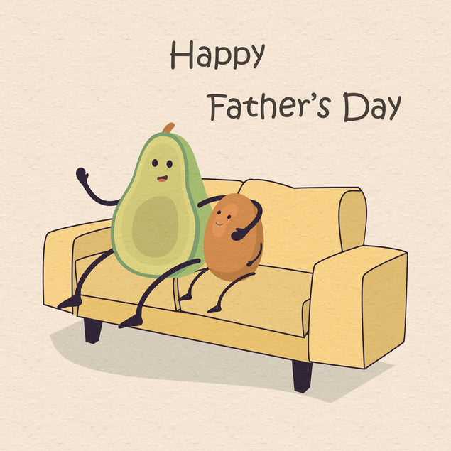 Happy Father's Day Avocado Card