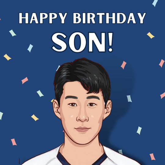 Happy Birthday Son Heung Min Tottenham Card
