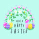 Flower Rainbow Easter Card