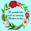 So Grateful For Such An Amazing Mother-In-Law Card