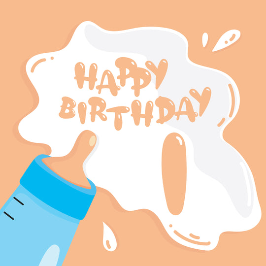 Baby Milk Happy 1st Birthday