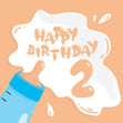 Baby Milk Happy 2nd Birthday