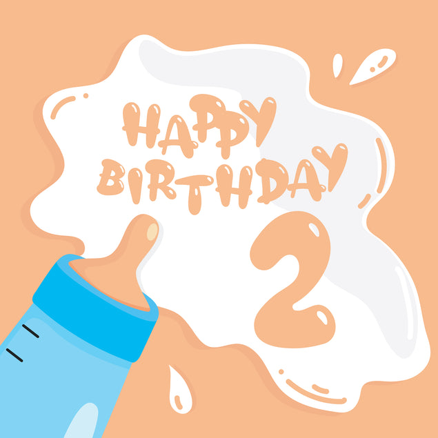 Baby Milk Happy 2nd Birthday