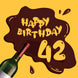 Happy 42nd Birthday Card
