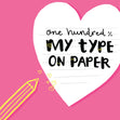 My Type On Paper Card
