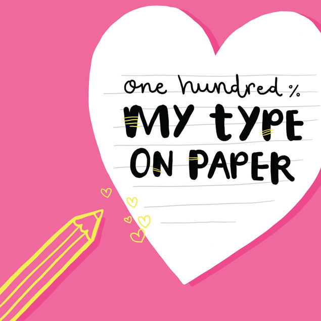 My Type On Paper Card
