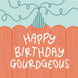 Happy Birthday Gourdgeous Pumpkin Pun Card