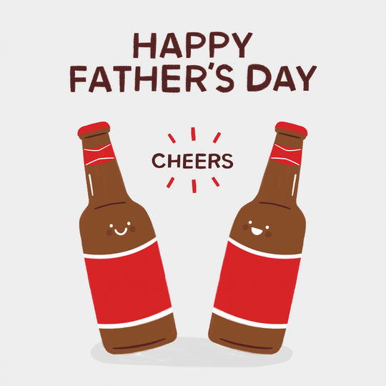 Cute Beer Bottles Father's Day Card