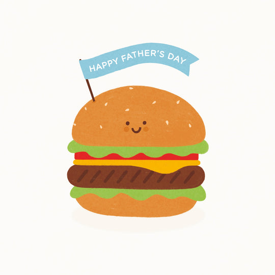 Cute Burger Father's Day Card