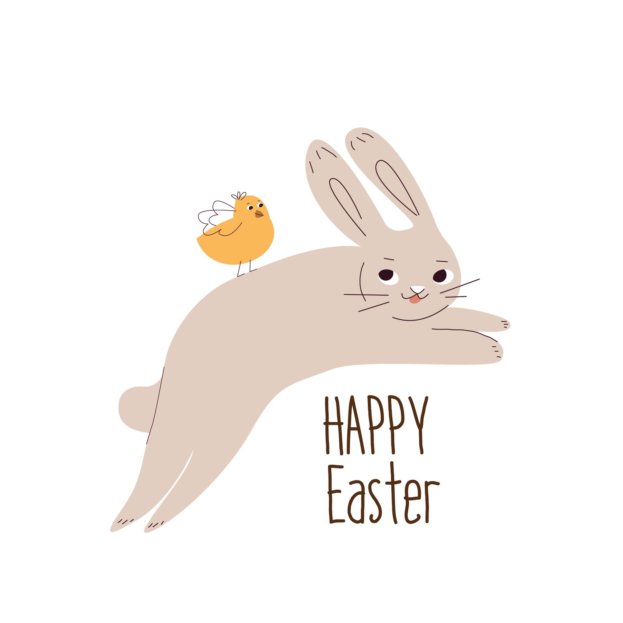 Rabbit Happy Easter Card – Boomf