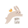 Rabbit Happy Easter Card