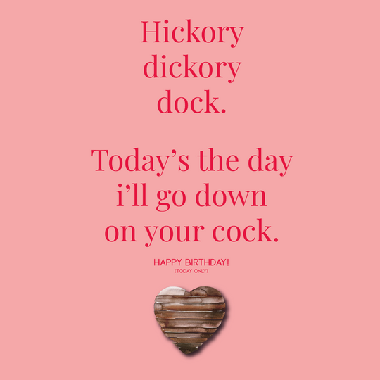 Hickory Dickory Cock Card