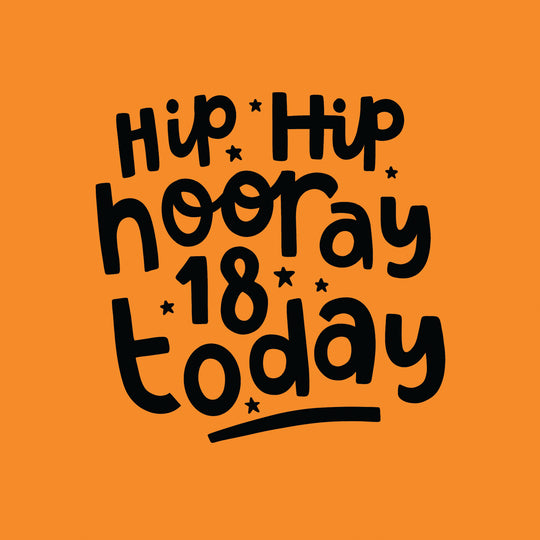 Hip Hip Hooray 18 Today Card