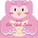 Get Well Pink Owl Card