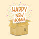 Moving Box Happy New Home Card