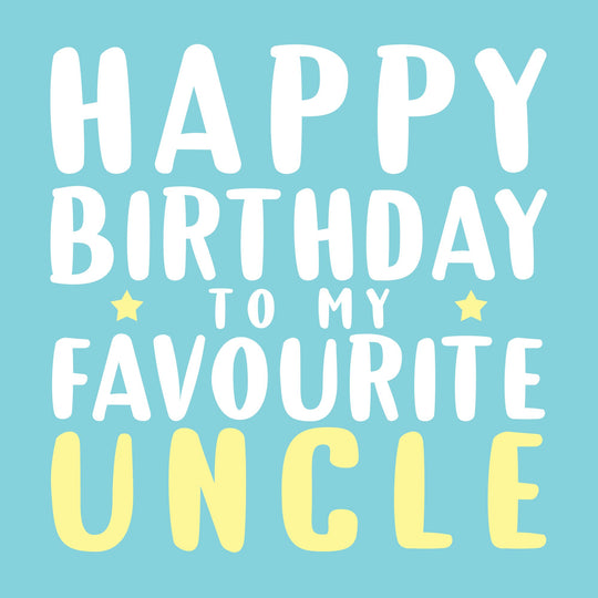 Favourite Uncle Card
