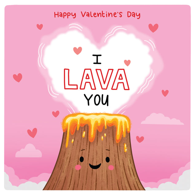 I Lava You Valentine's Day Card Seo_Pun
