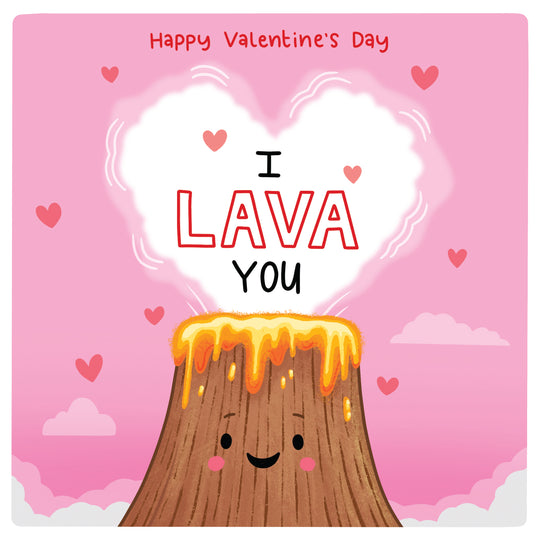 I Lava You Valentine's Day Card