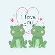 I Love You Frogs - 1