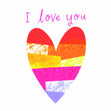 I Love You Rainbow Heart Card - 1