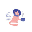 Get Well Cat Card