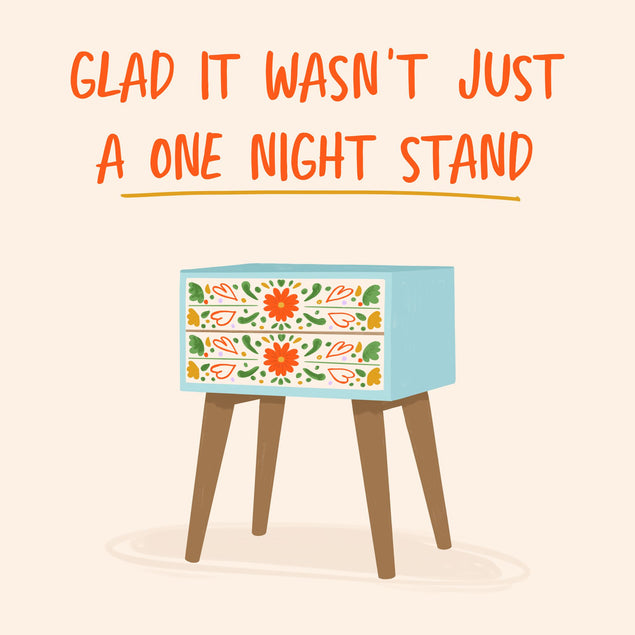 One Night Stand Card Boomf