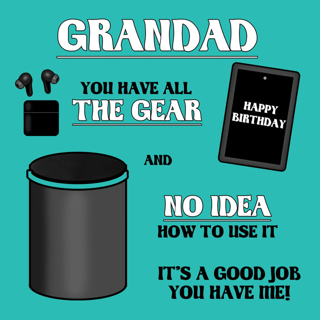 Grandad - All The Gear Card