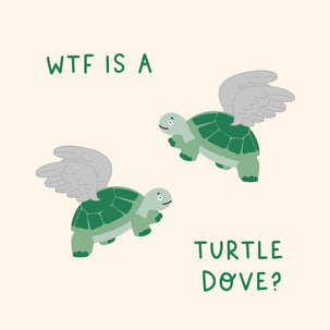 WTF Is A Turtle Dove Christmas Card