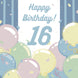 Happy 16th Birthday Balloons Card
