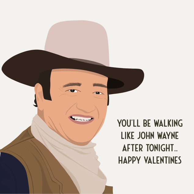 John Wayne valentines day card - 1